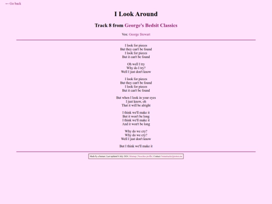 lyrics/ilookaround screenshot