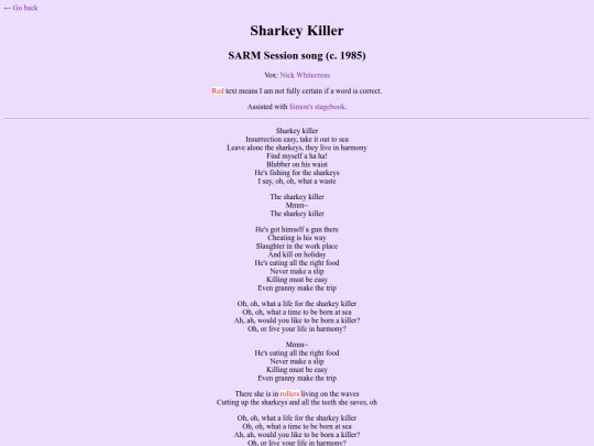 lyrics/sharkeykiller screenshot