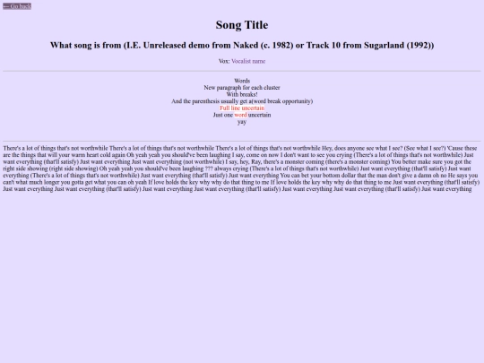 lyrics/unfinished/justwanteverything screenshot