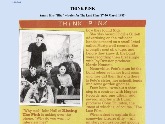 press/thinkpink screenshot