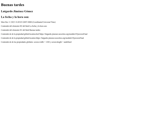 modulo3/EjercicioFinal screenshot