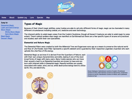 lore/types-of-magic screenshot