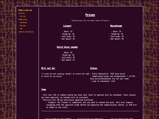 pages/content/commissions/pricing screenshot