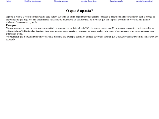 projeto/oqueeaposta screenshot
