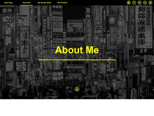 aboutme screenshot