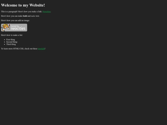 test screenshot