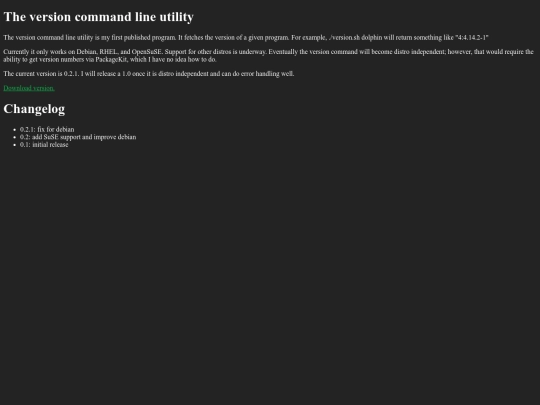 version screenshot