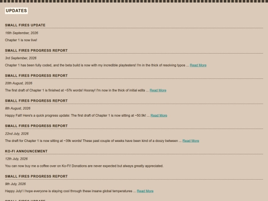 updates screenshot