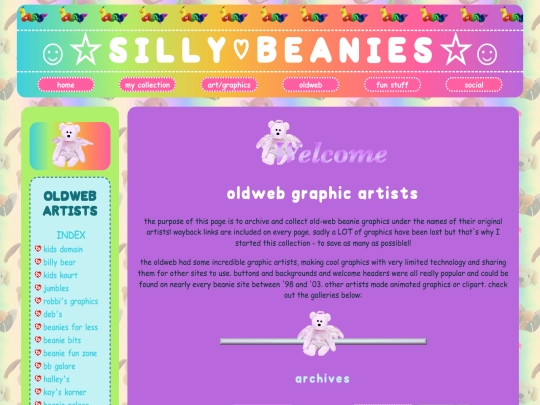 oldweb/artists/owartindex screenshot