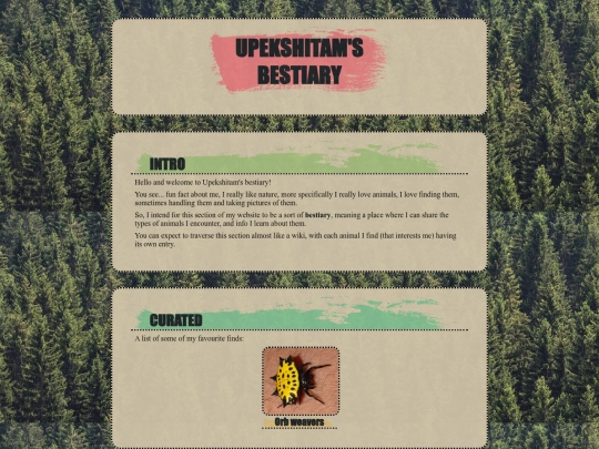 bestiary screenshot