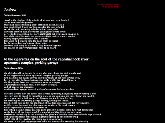 poems screenshot