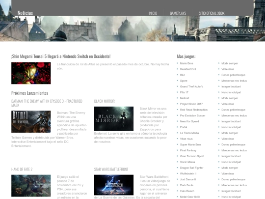 products screenshot