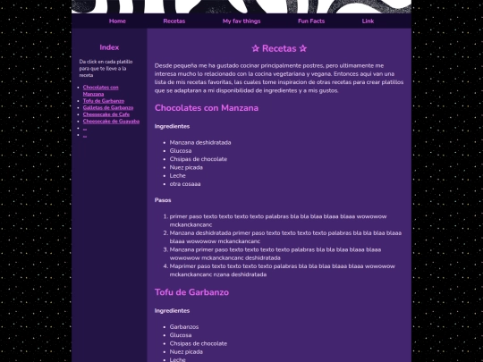 recetas screenshot