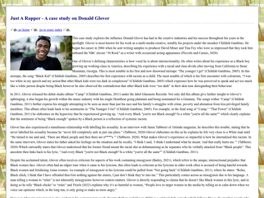 essays/donaldglover screenshot