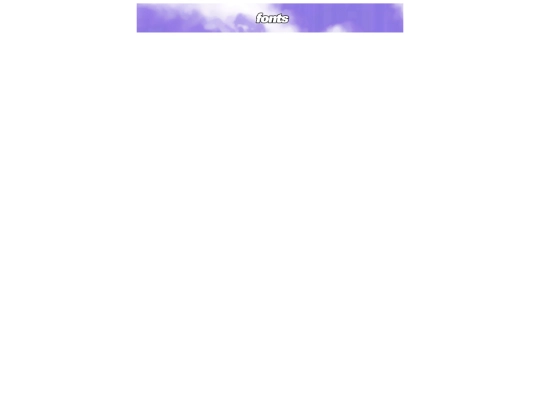 fonts screenshot