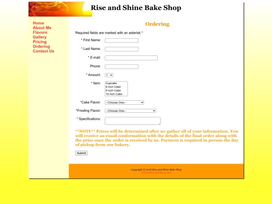 ordering screenshot
