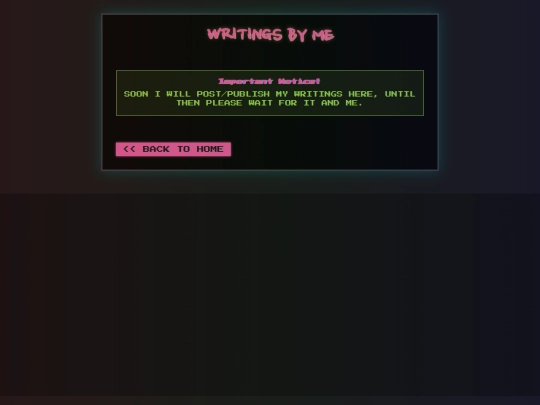 Blog screenshot