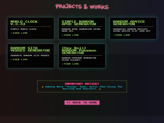 ProjectsWorks screenshot