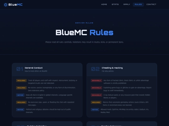 rules screenshot