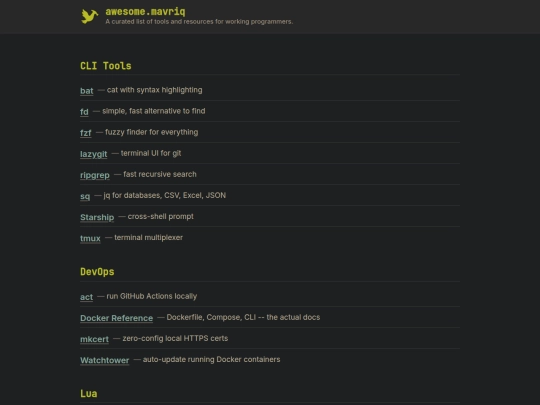 index screenshot