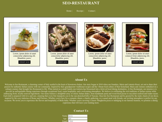 Seo_Restaurant screenshot