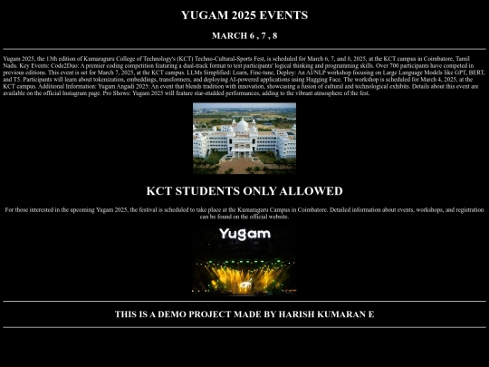 yugam/event screenshot