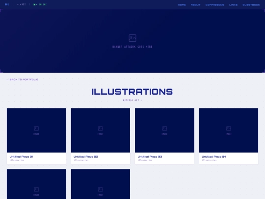 portfolio/illustrations screenshot