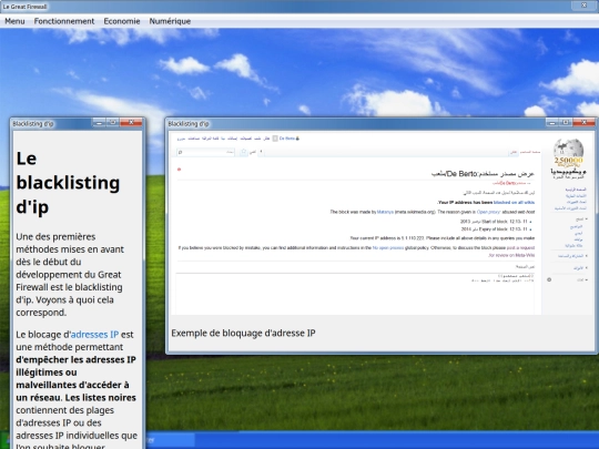 Fonctionnement/censure/blacklist screenshot
