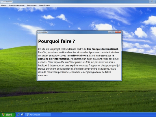 Menu/pourquoi screenshot