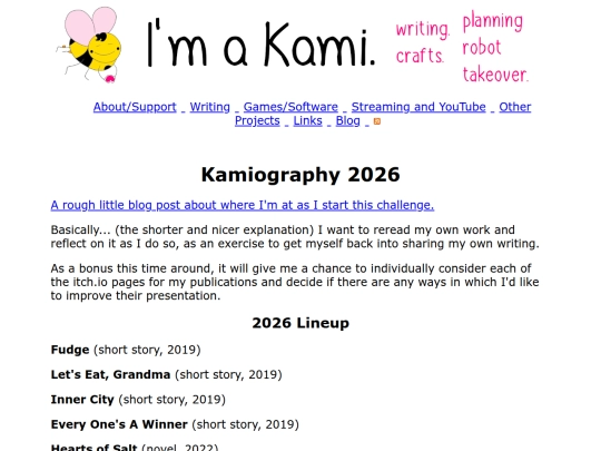 kamiography/2026 screenshot
