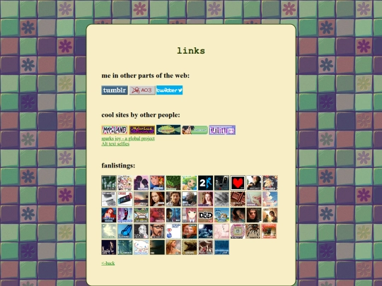 links screenshot