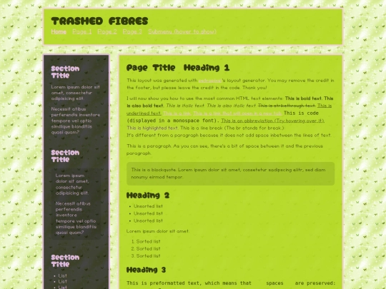 index screenshot