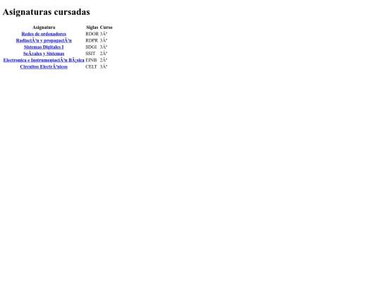 asignaturas screenshot