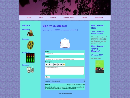 index_tab_guestbook screenshot