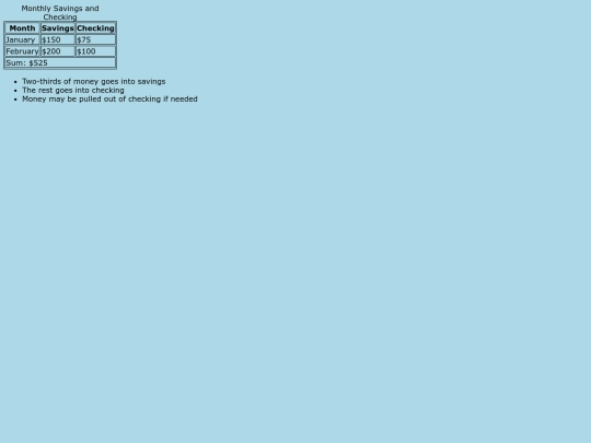 table screenshot