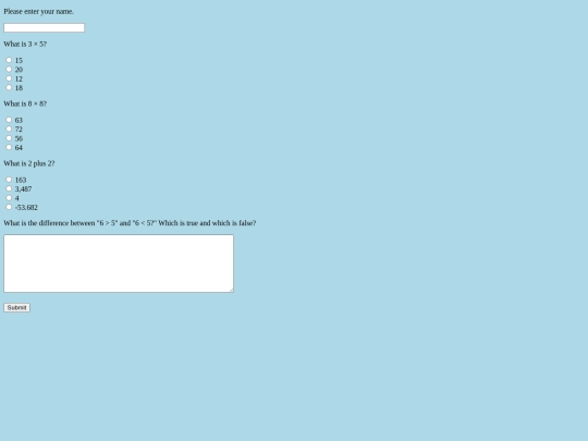 test screenshot