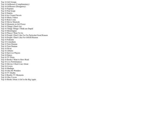 listicles screenshot