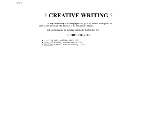 writings screenshot