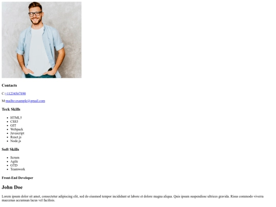 resume project screenshot