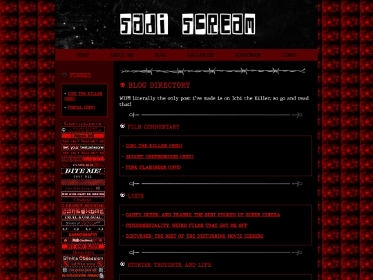 blog screenshot