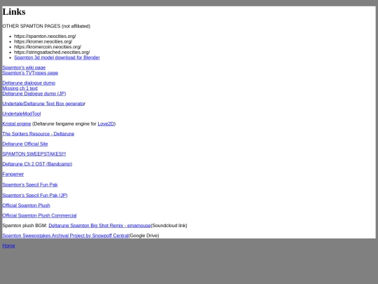 links screenshot