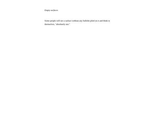 empty-surfaces screenshot