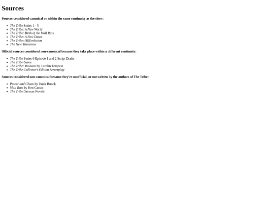 encyclopedia/sources screenshot