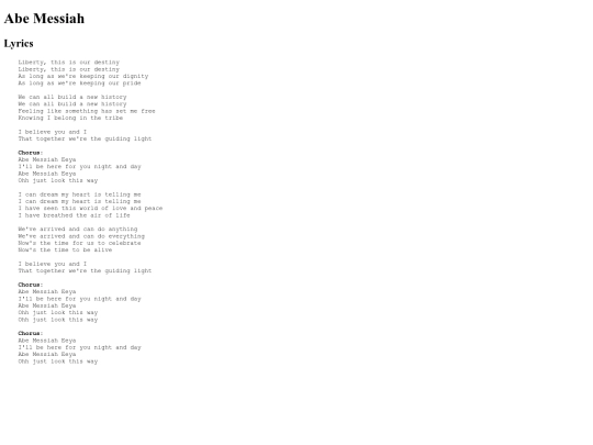 music/abemessiah screenshot