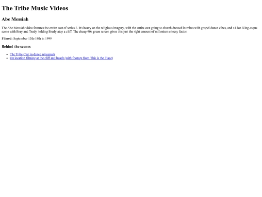 music/musicvideos screenshot