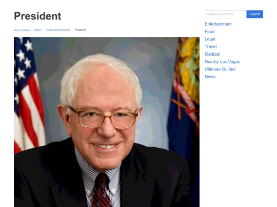 las-vegas-news/politics-elections/president screenshot