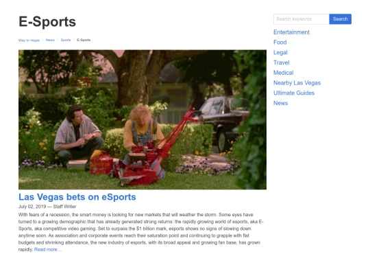 las-vegas-news/sports/esports screenshot