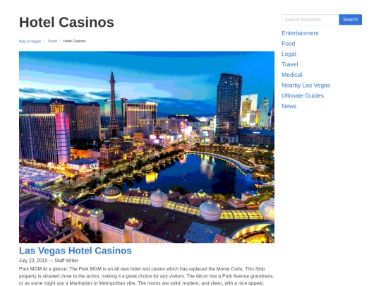 travel/hotel-casino screenshot