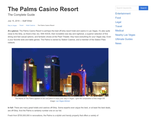 travel/hotel-casino/the-palms-casino-resort screenshot