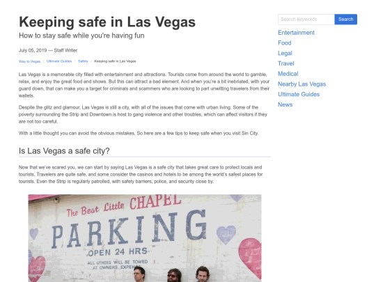 ultimate-guide/safety/keeping-safe-in-las-vegas screenshot